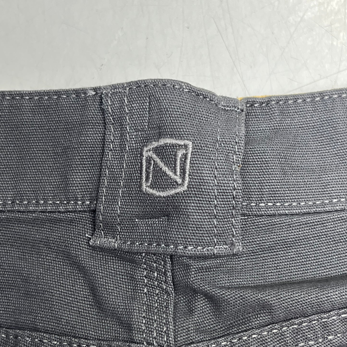 NOBLE OUTFITTERS Tug-Free Stretch Canvas Utility Pant Women's Sz 14 Asphalt 24036