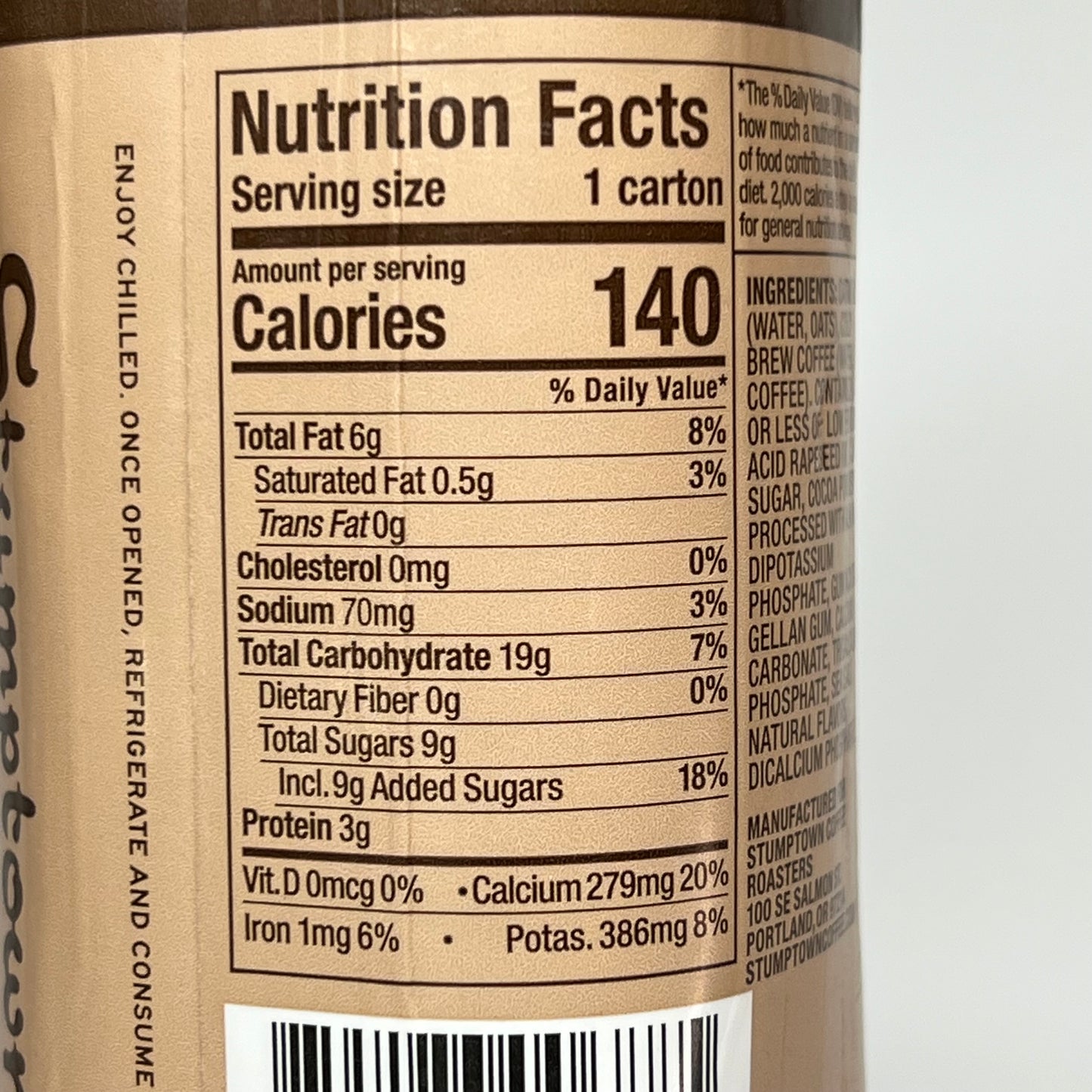 STUMPTOWN (12 PACK) Cold Brew W/ Oatly Chocolate Flavor 11 Fl Oz BB 01/27 (As-Is)