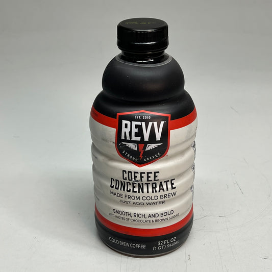 REVV Gourmet Coffee Concentrate Made From Cold Brew 32 fl oz 11/17/2025