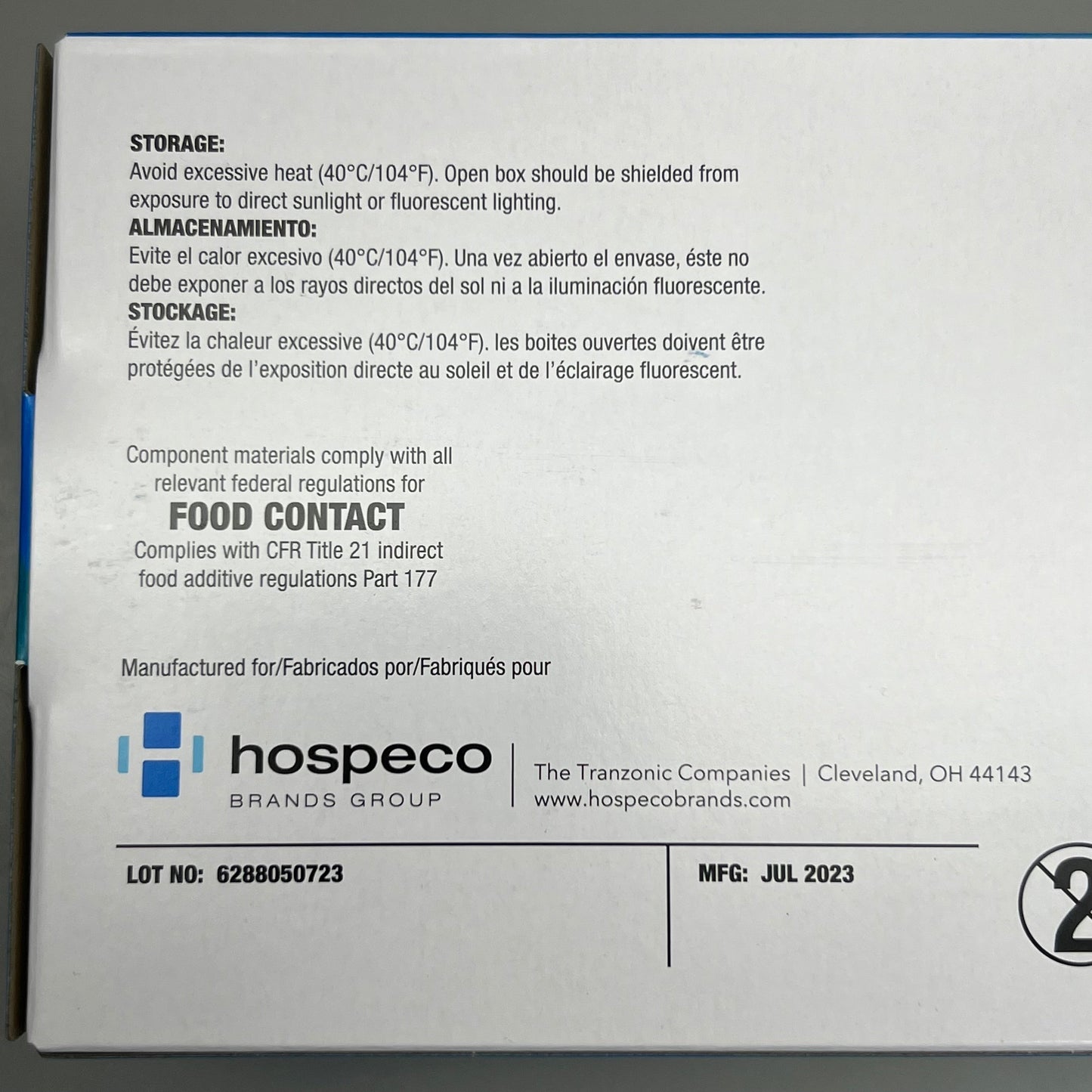 HOSPECO NPF (1,000 PACK) Nitrile Powder Free Exam Gloves Sz M Blue GL-N106FM