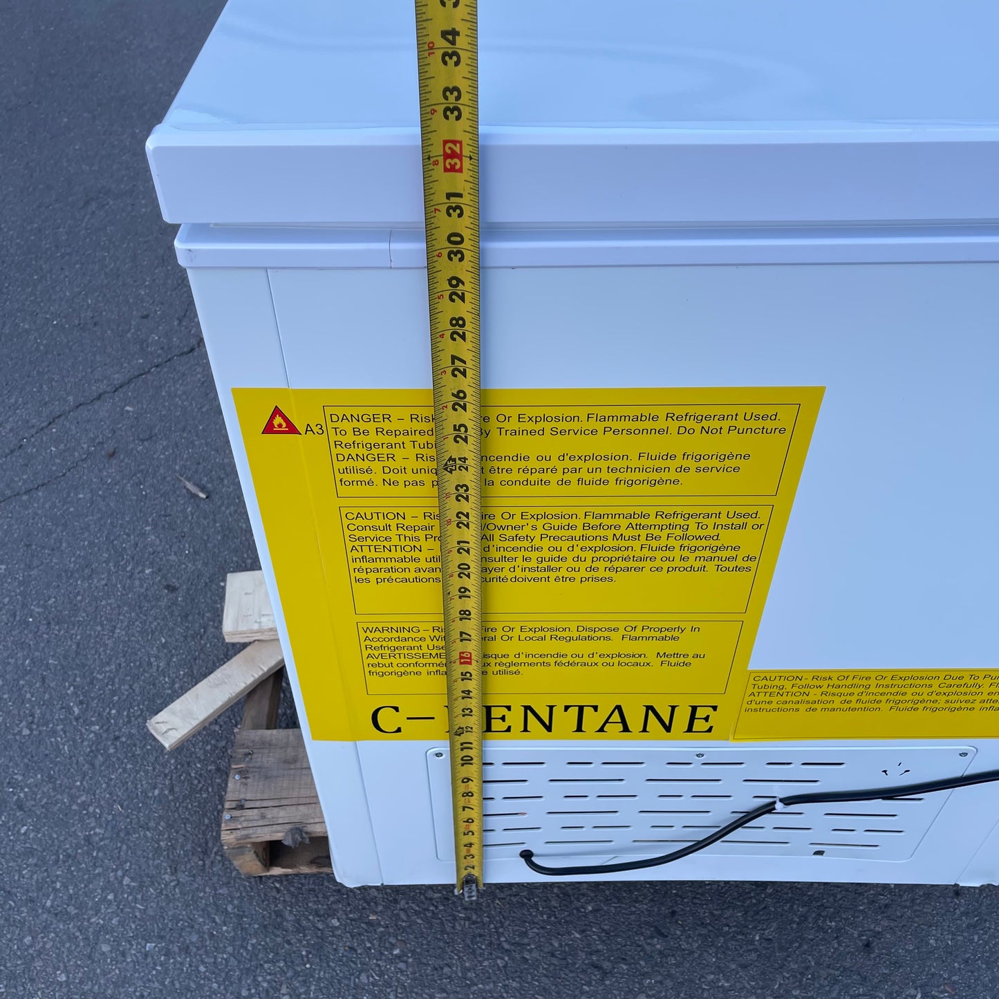 GALAXY Commercial Chest Freezer 78”x32”x27” White 177CF25HC