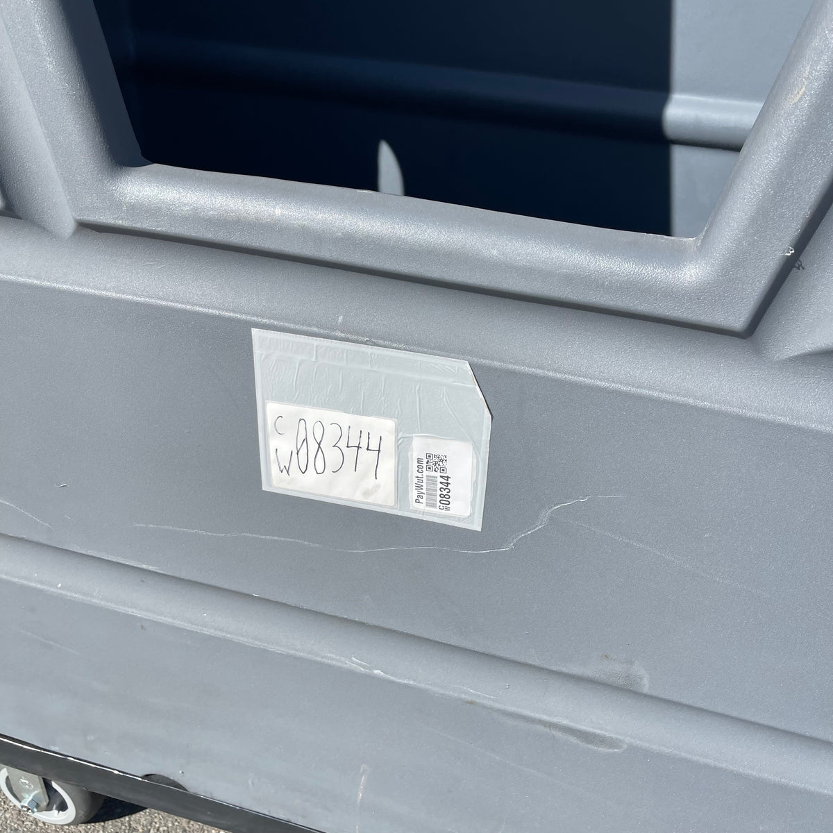 UNBRANDED Plastic Bulk Transport Truck for Linen/Laundry/Material Handling 55"x46"x27" Grey