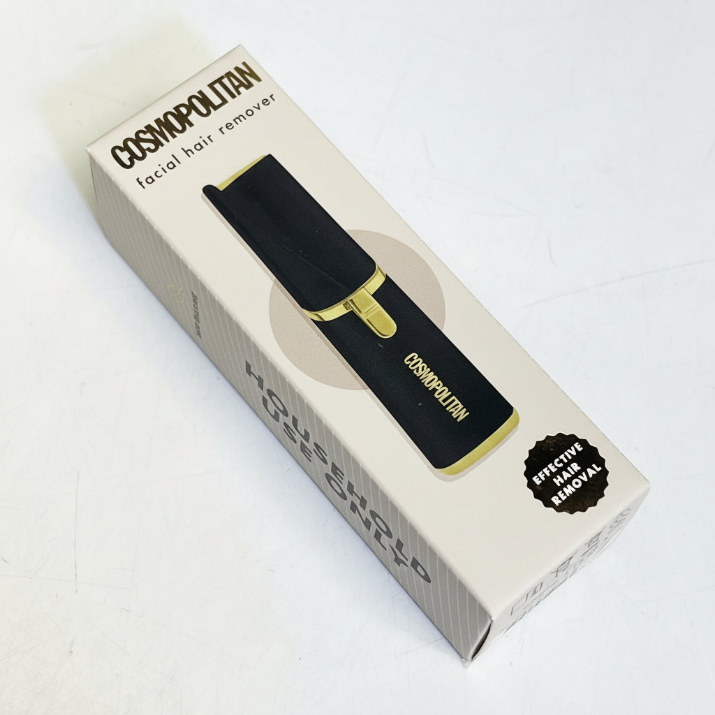COSMOPOLITAN Battery Operate Facial Hair Remover For Women Black/Gold 2021-7281