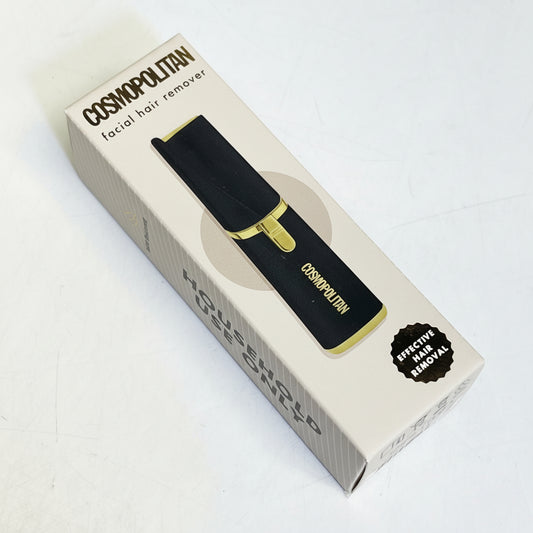 COSMOPOLITAN Battery Operate Facial Hair Remover For Women Black/Gold 2021-7281