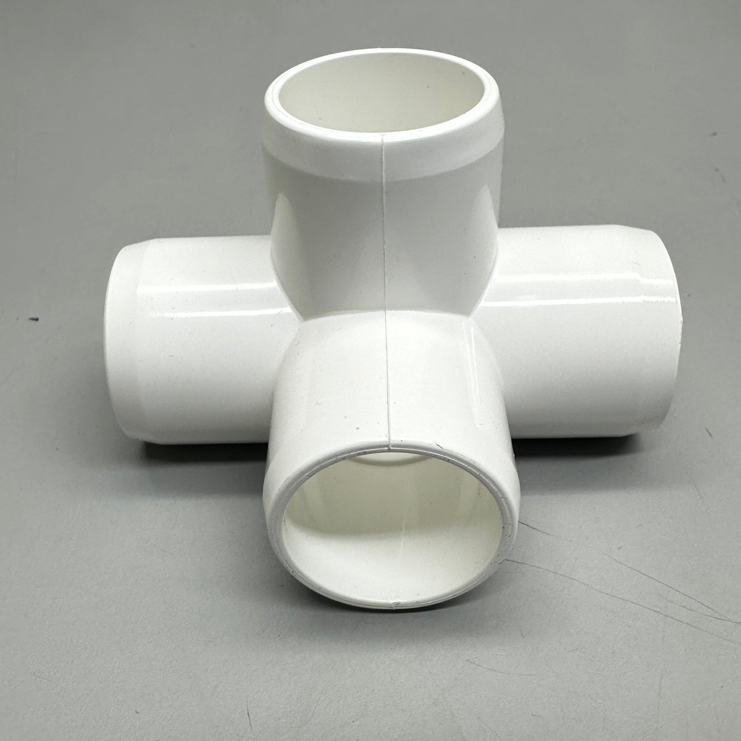 PVC PIPE (8 Pack) 3/4" 4-Way Elbow & 4" Straight Pipe PVC Fitting in White