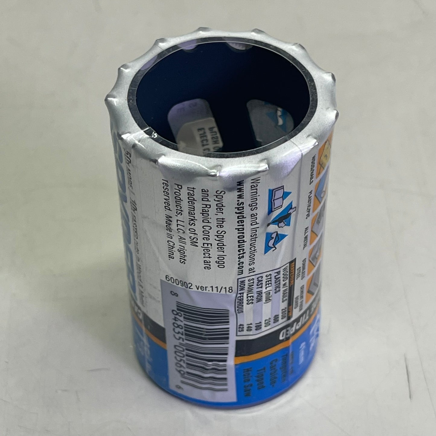 TARANTULA Spyder Carbide Tip Hole Saw 1-5/8" Black 600902