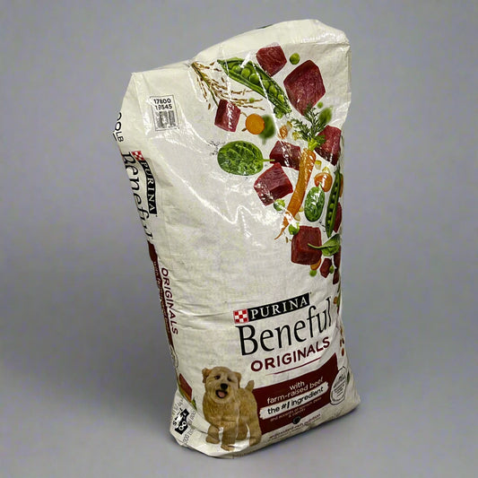 ZA@ PURINA Beneful Originals With Farm Raised Beef 28Lbs (AS-IS, Open Bag)