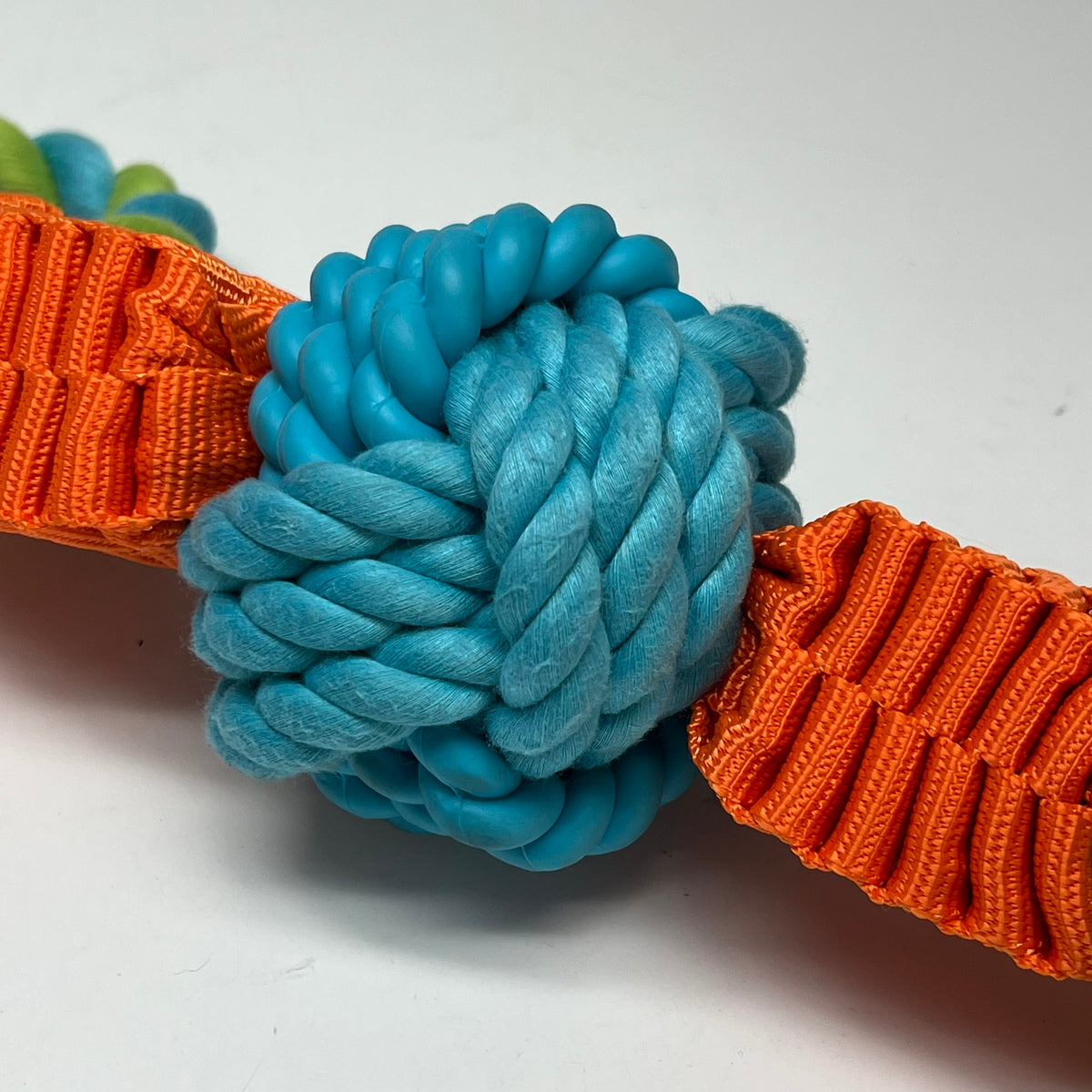 LEAPS & BOUNDS (2 PACK) Double-ended Handle Rope Tug Dog Toy Orange/Blue