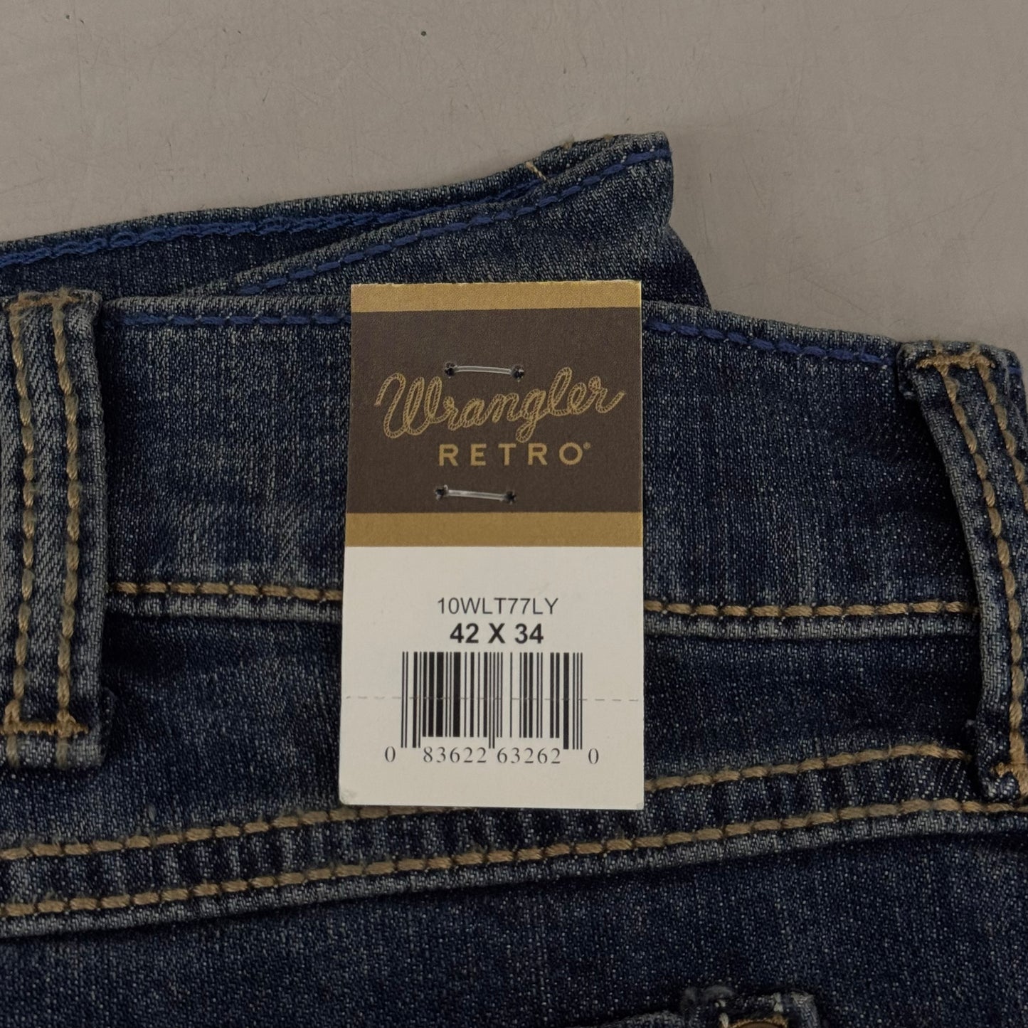WRANGLER Retro Slim Boot Jeans Mens Pants 42 x 34 Layton 10WLT77LY