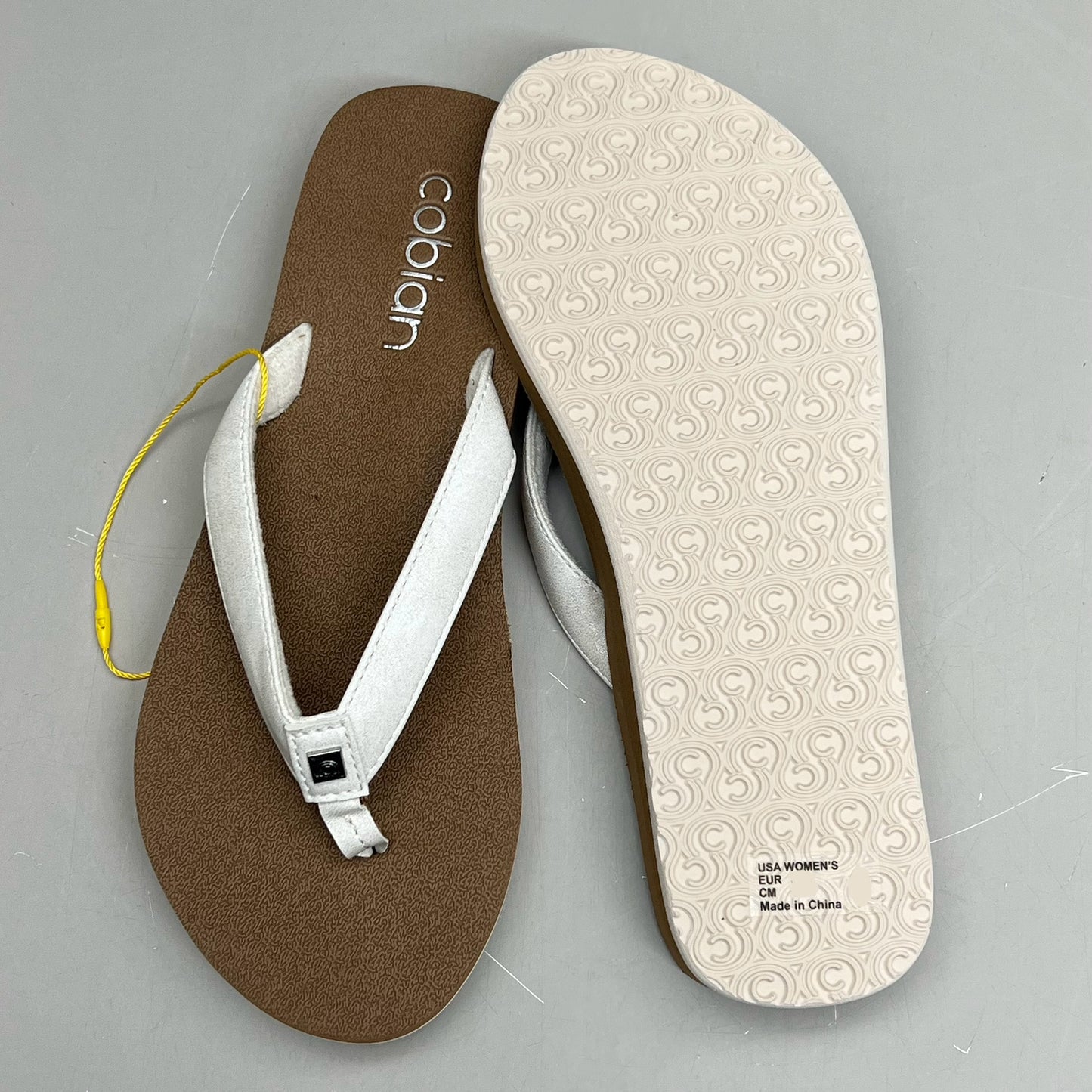 COBIAN Skinny Bounce Comfortable Synthetic Strap Women's Sz 10 White SKI25-110-10