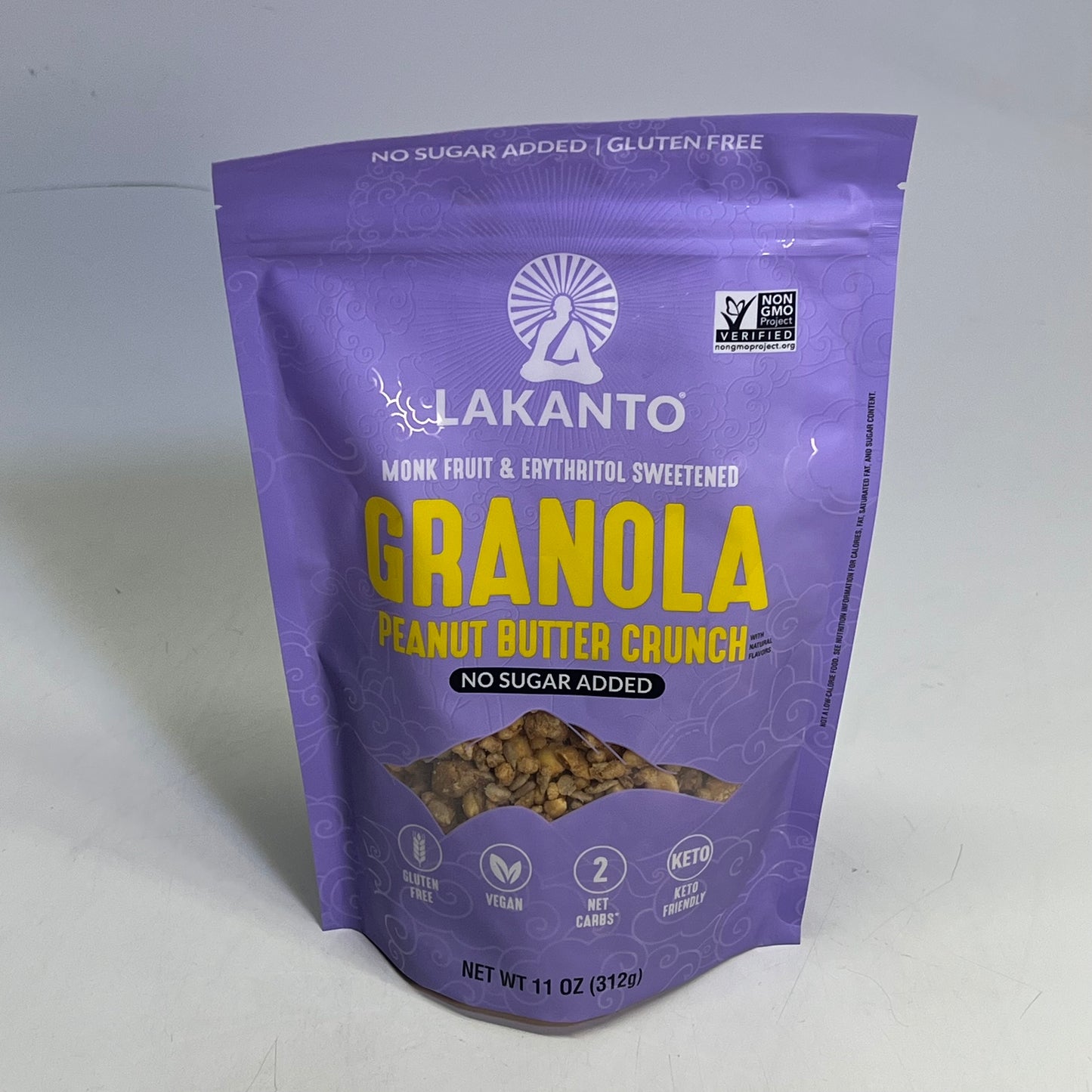 LAKANTO (3 PACK) Peanut Butter Crunch Granola No Added Sugar 11oz Brown BB 10/27
