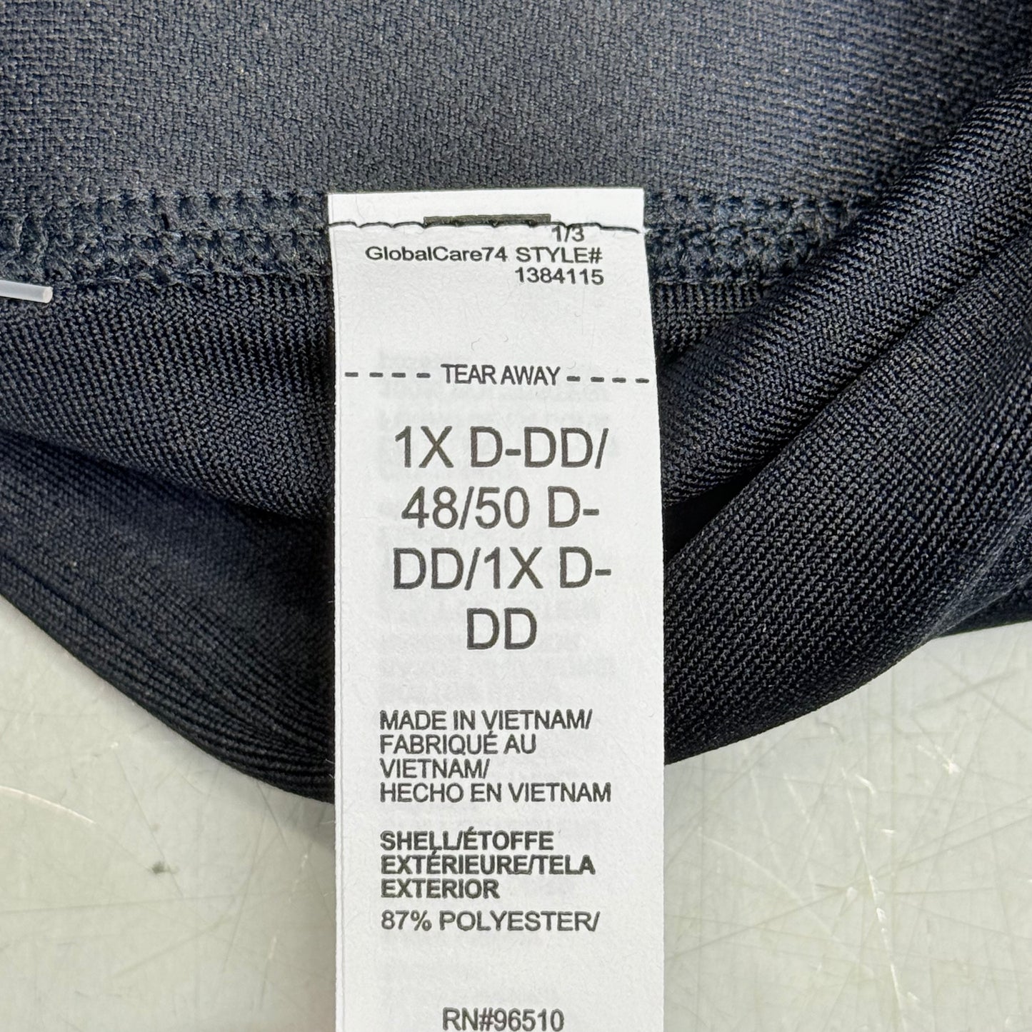 UNDER ARMOUR Infinity 2.0 High Sports Bra Fitted Women's Sz 1X Cup(D-DD) Black