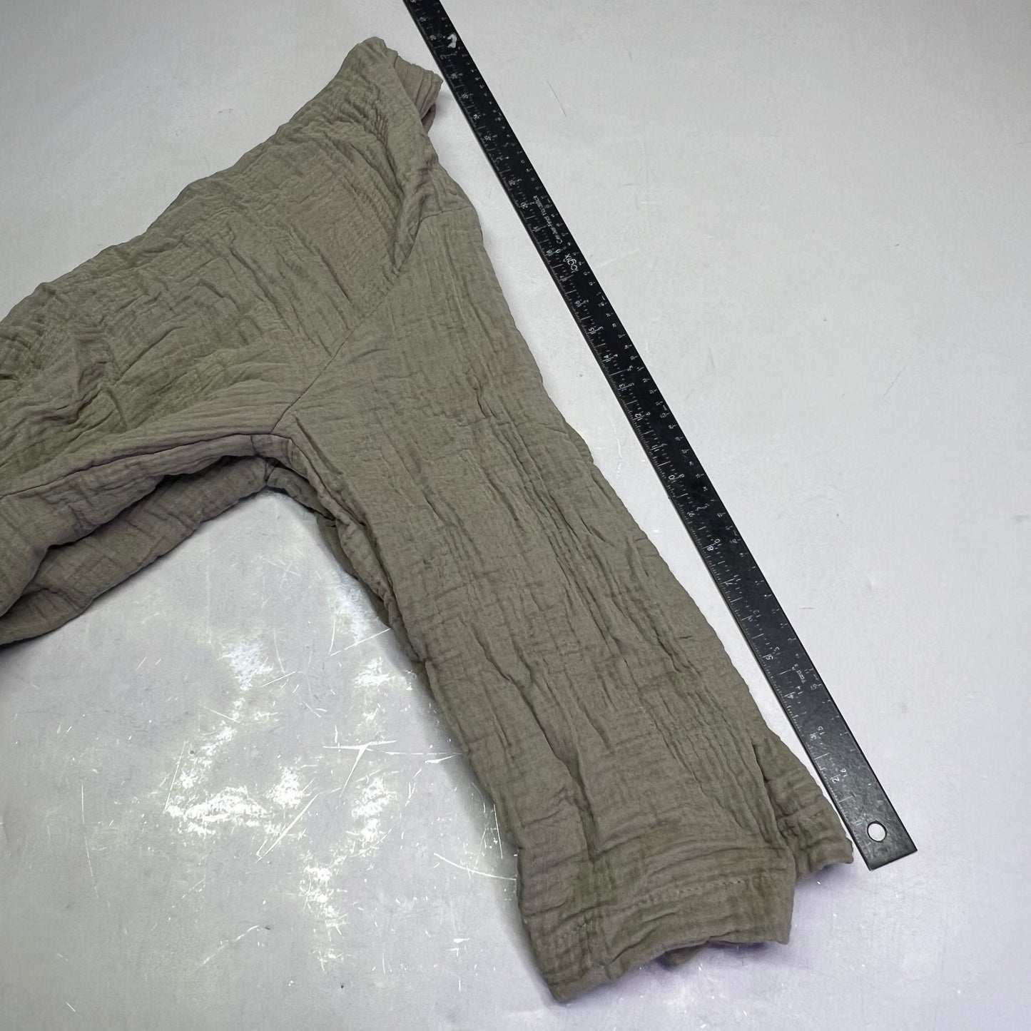 PARACHUTE 4-Ply Gauze Cloud Cotton Robe W/ Pockets Men's Sz S Moss (Pre-Owned)