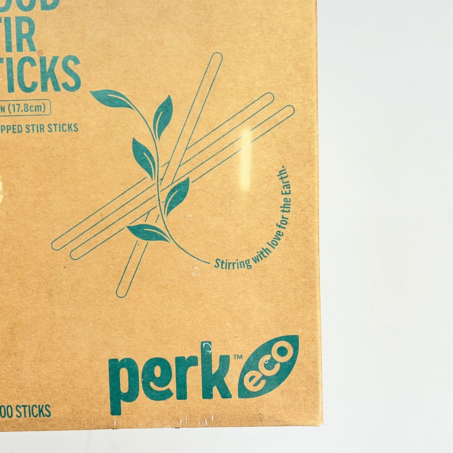 PERK ECO (2 PACK, 1000 EACH) Disposable Wooden Coffee Stirrers Tan PK61996