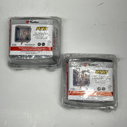 TAYMAC (2 PACK) 2-gang Weatherproof In-use Cover Extra Duty 2-3/4" Deep MM2420C