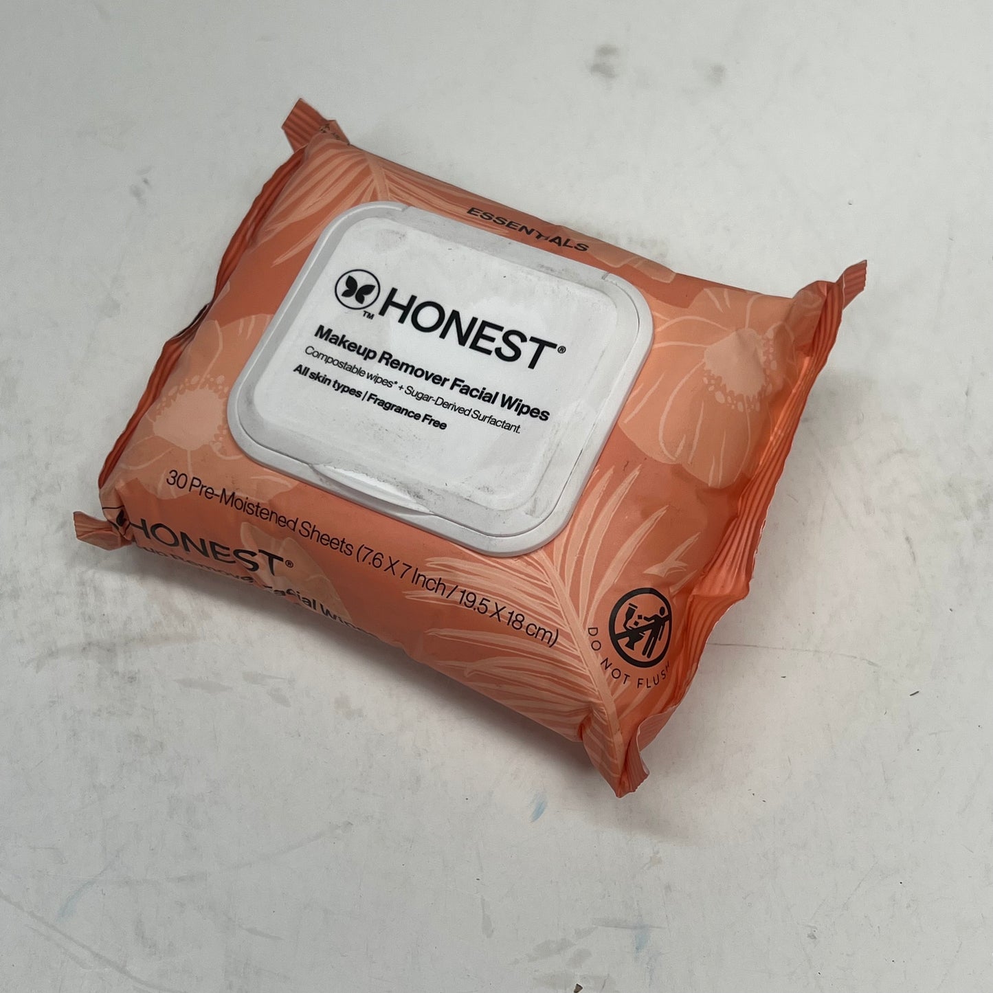 ZA@ HONEST (3 PACK) Makeup Remover Facial Wipes Fragrance Free  (As-Is)