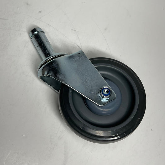 REGENCY (SET OF 4) Shelving Stem Caster W/ Brake 5" 330 Lb Cap Grey 460POLYM|PBX