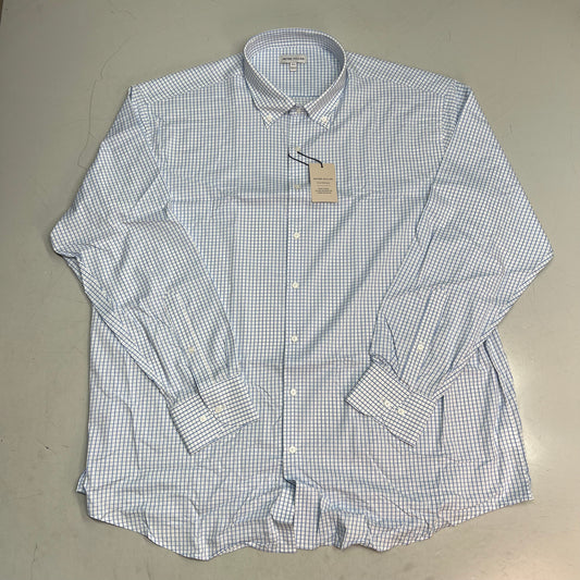 PETER MILLER Hanford Performance Twill Sport Shirt Men's Sz XXL Cottage Blue
