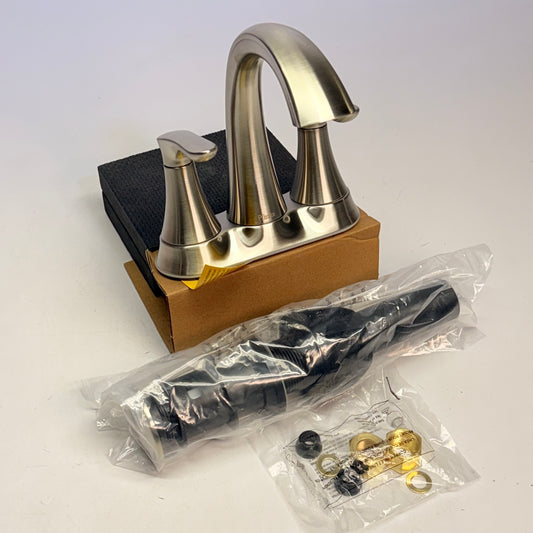 PFISTER Centerset Lavatory Faucet W/ Pop-Up 4" Brushed Nickel LG48-WRPK