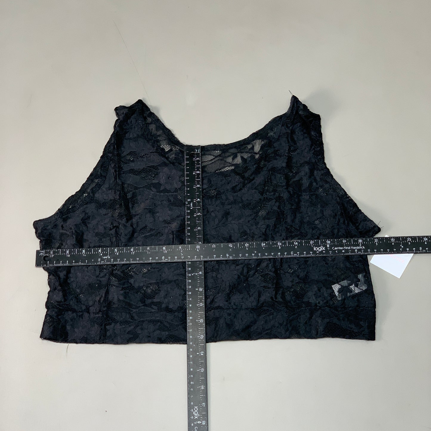 HALFTEE Full Lace Tank Nylon & Spandex Blend Floral Black 2XL (23)