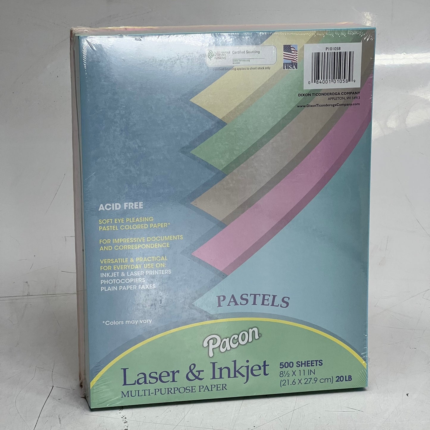 PACON (500 Sheets) Laser & Inkjet Multi Purpose Paper Sz 8-1/2" x 11", PI0I058