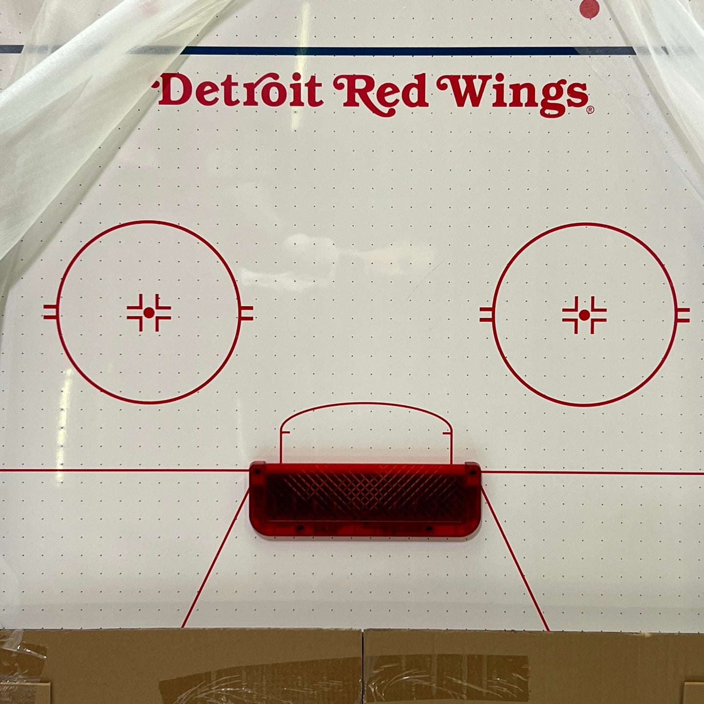 NHL Air Hockey Table - Wrap Around Goal Sz  84", White & Red 1-1-34750