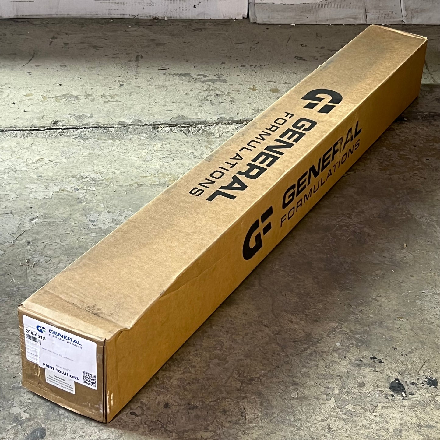 GENERAL FORMULATIONS White Static Cling 90# Layflat Liner 60" x 150 ft x 7.0 mm White 208-6015