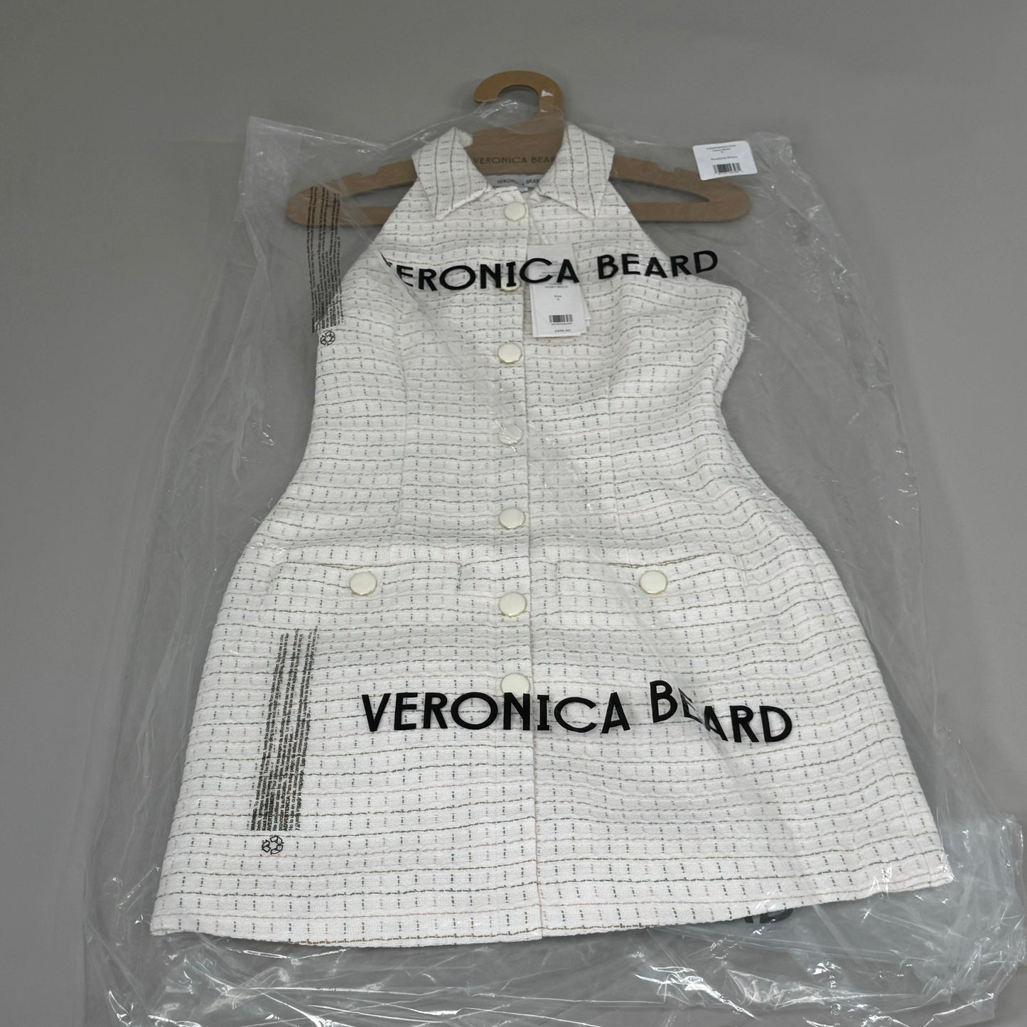 VERONICA BEARD Women's Sleeveless Roxanne Dress Sz-0 Ivory Multi 2406TW6521059