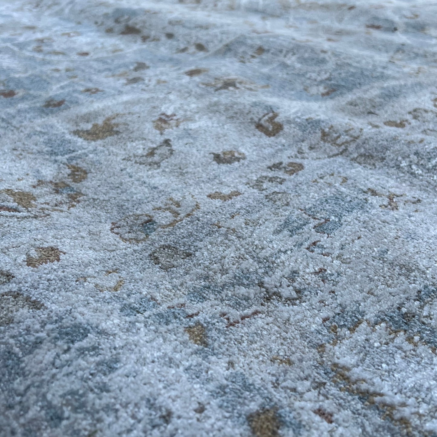 ZA@ VEGA COLLECTION Large Area Rug Low Pile Light Grey Multicolor (New Other)