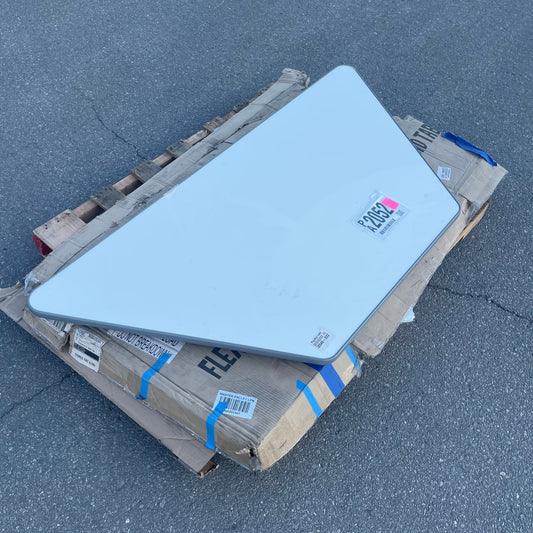 ZA@ Pallet of LAKESHORE Flex Space Write & Wipe Mobile Trapezoid Table (AS-IS)