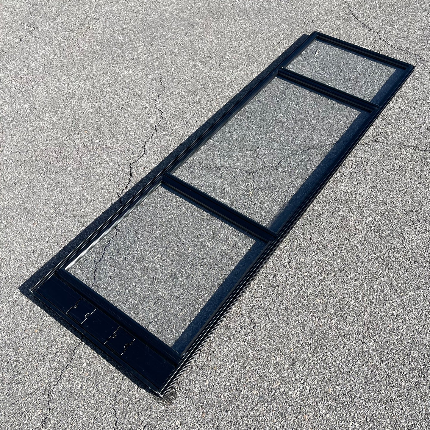 Z@ (11 Pack!) MODERN OFFICE Main Partitions W/ Raceway 7’x2’ Black & Clear