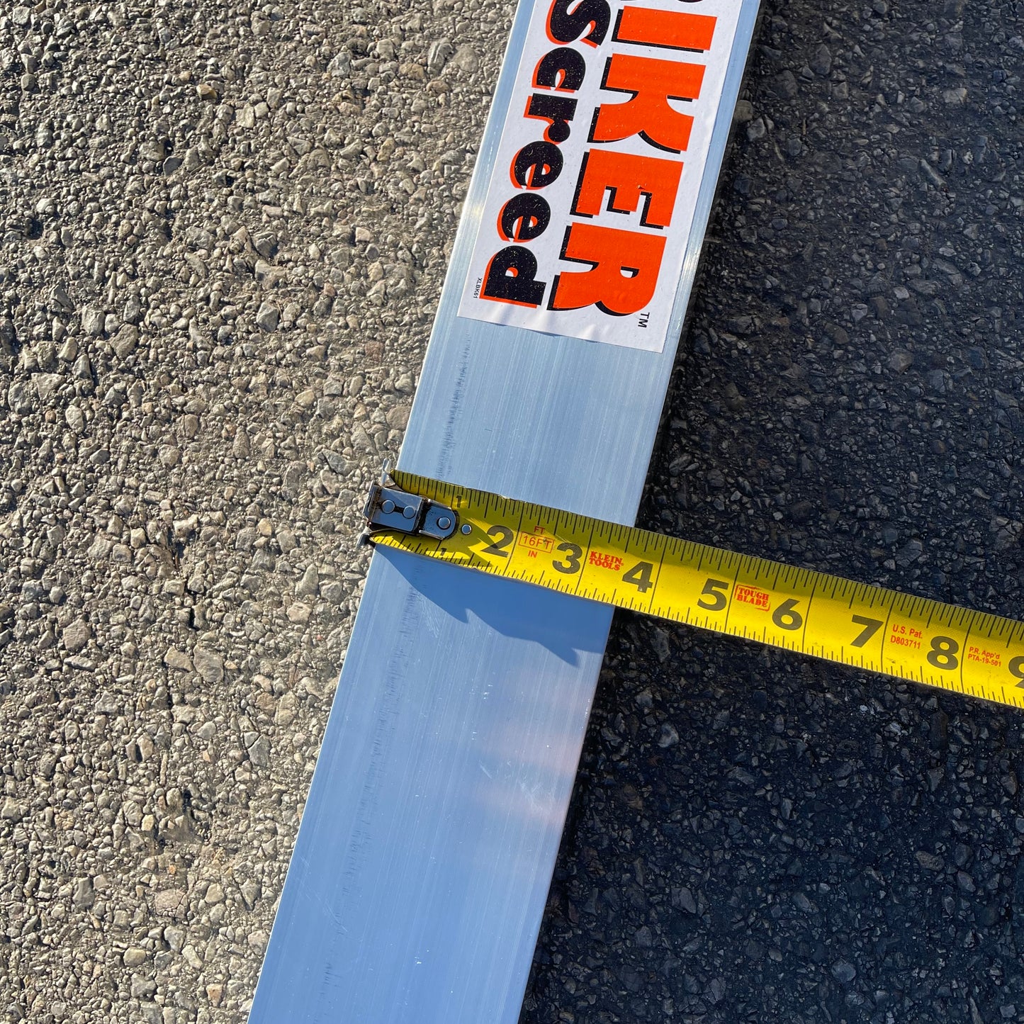 Z@ KRAFT TOOL CO. Striker Screed 144” x 3.5” x 1.5” ALUMINUM CC612AL