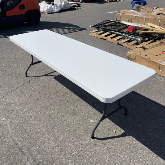 LIFETIME Rectangular Commercial Straight-folding Table 96"x30"