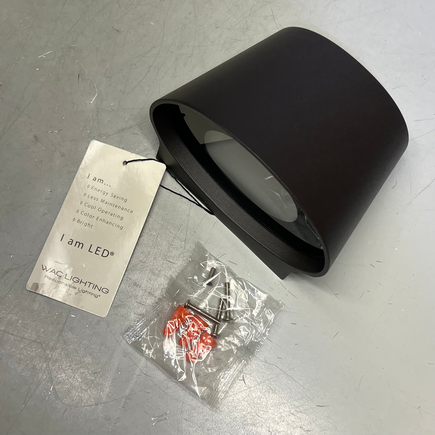 WAC LIGHITNG Mod Outdoor Wall Sconce 6" 3000K 17W Matte Brown WS-W65607-BZ