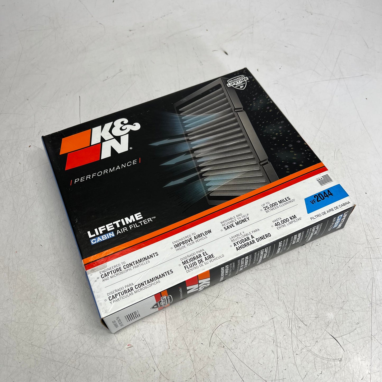 K&N Lifetime Washable Cabin Air Filter For Cadillac, Chevrolet & Gmc VF-2044