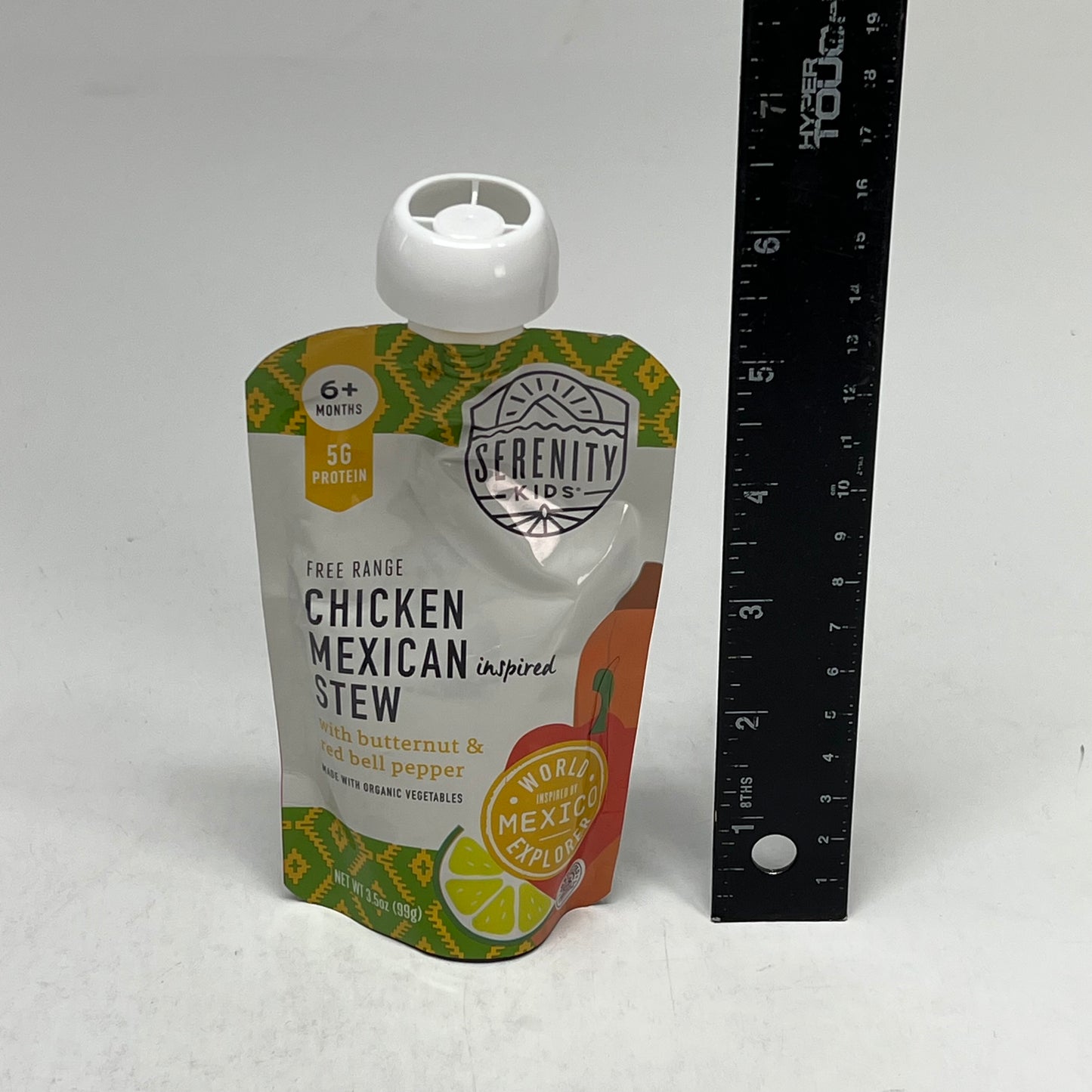 SERENITY (6 PACK) Free Range Chicken Mexican Stew Baby Food Pouches BB 09/27