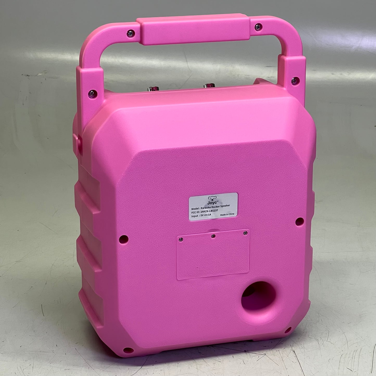 JOYC Mic Drop Karaoke Machine With 2 Wireless Mics & RGB Lights 2AKZ8-LBS237