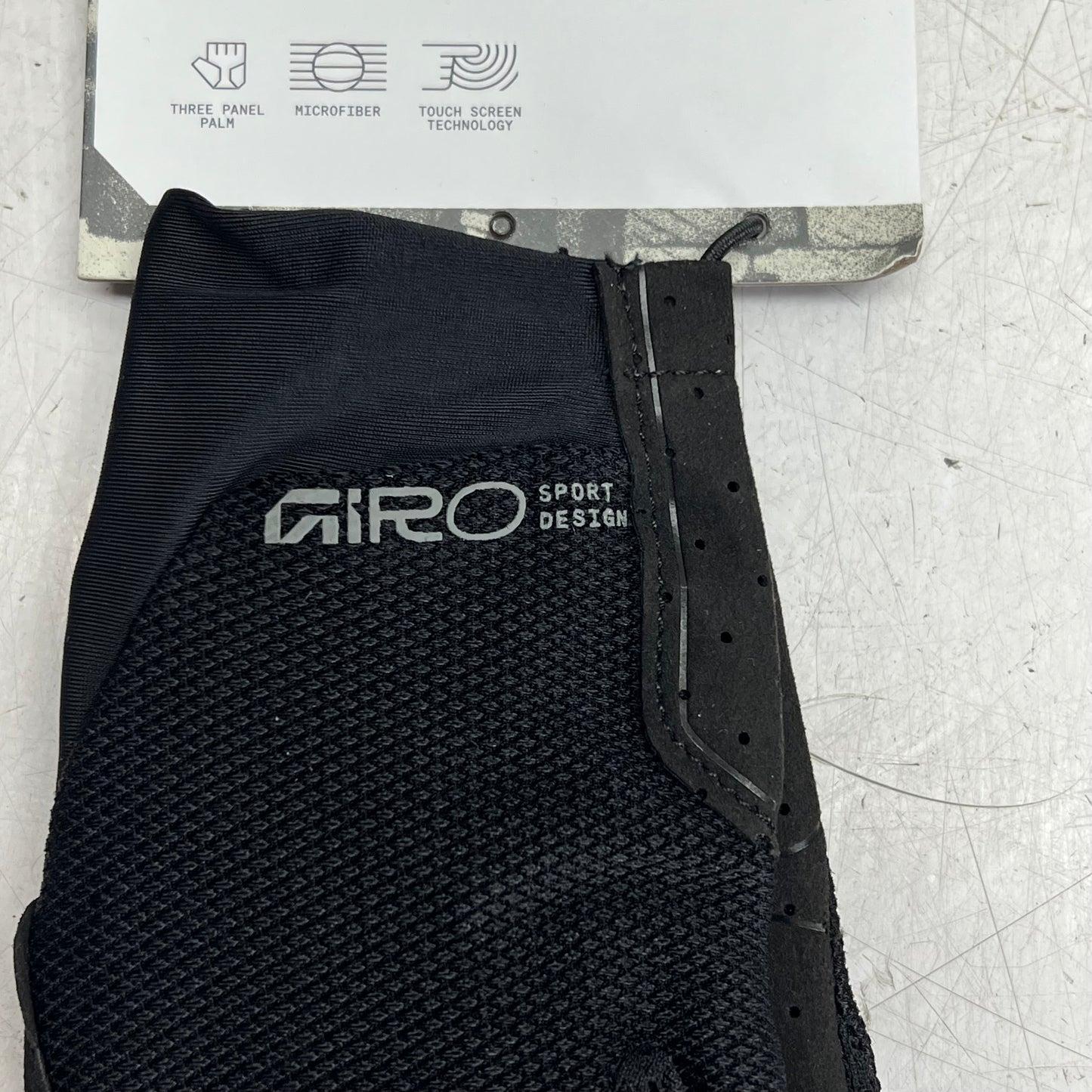 GIRO Trixter Glove Lightweight Instachill Fabric Unisex Sz S Black 7200322