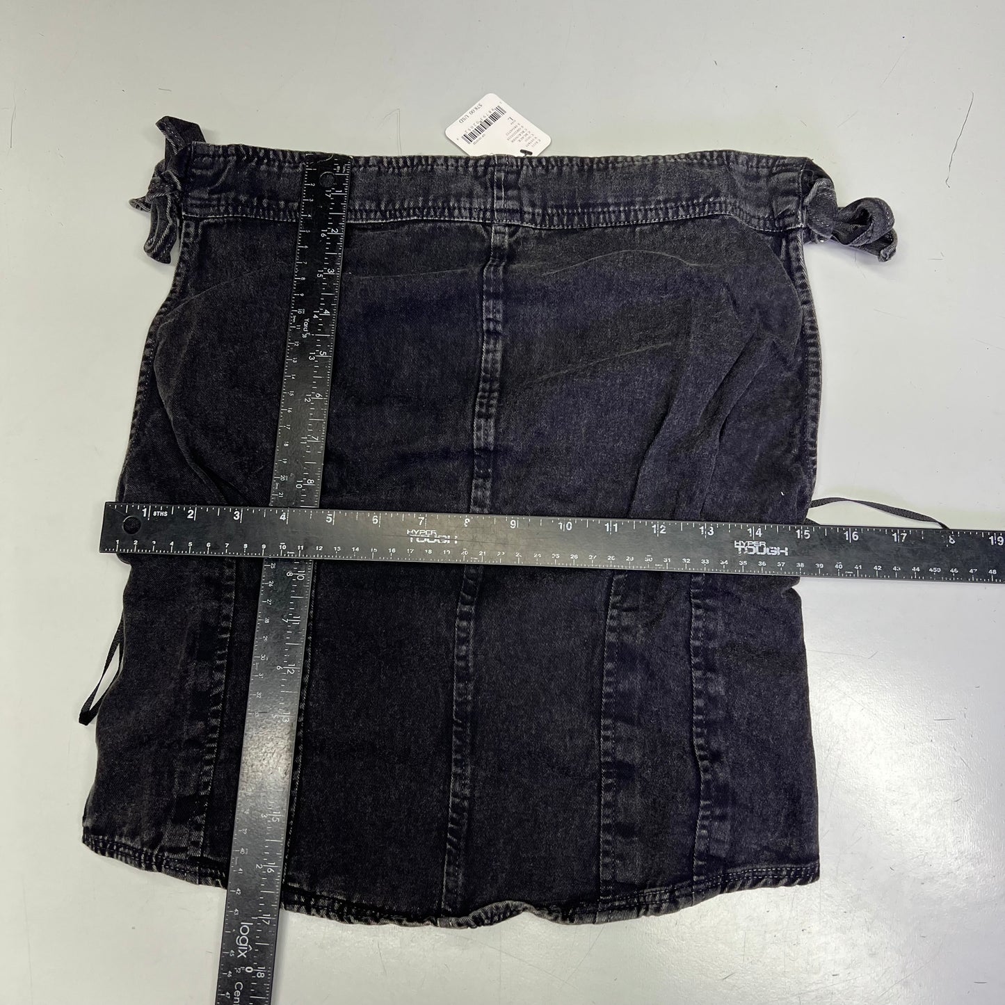 FREE PEOPLE 100% Cotton Louie Indigo Top Women's Sz L Black 98546724