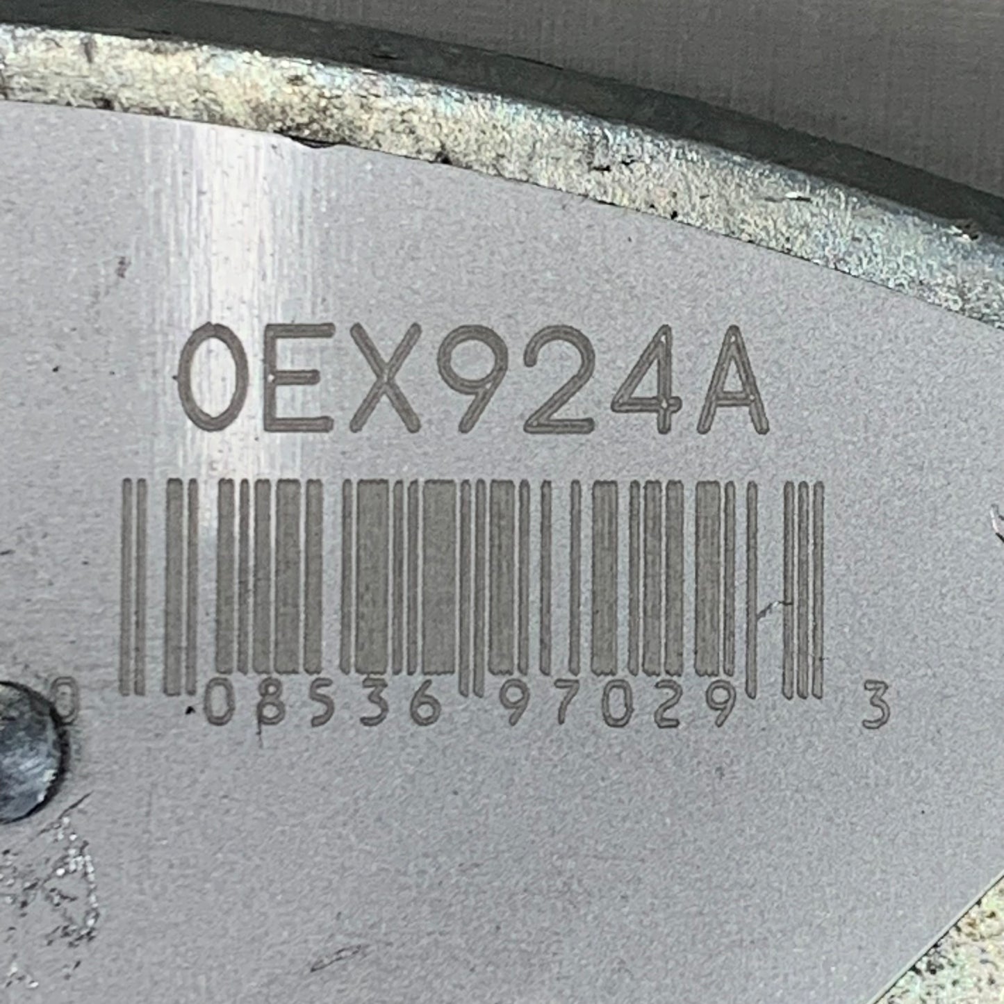 WAGNER OEx Ceramic Disc Brake Pad Set 5 1/4" x 2 1/2" Grey OEX924A