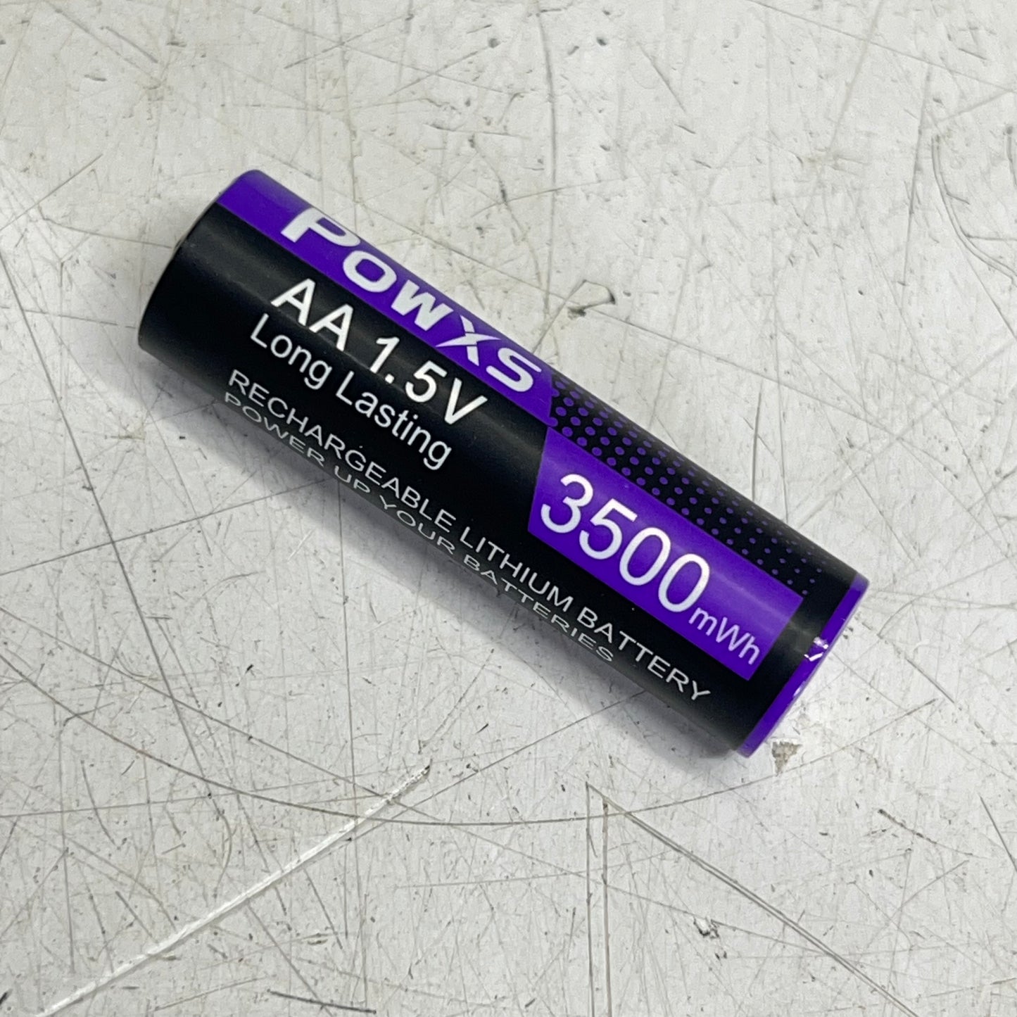 POWXS Rechargeable Lithium Aa Batteries W/ Charger Holds 8 Black X004PBPI3P