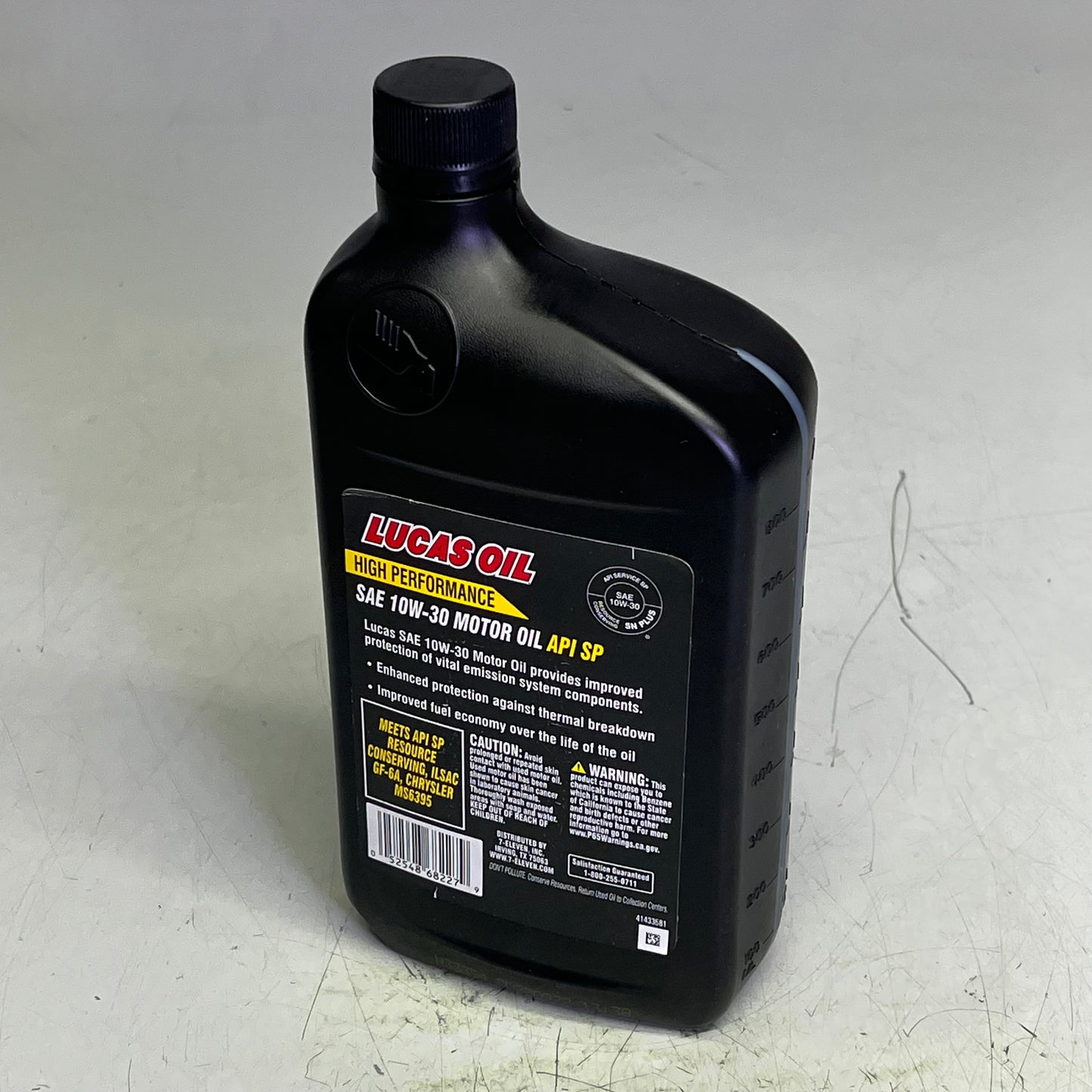 ZA@ LUCAS (6 PACK, 1 QUART EACH) SAE 10W-30 Motor Oil API SP