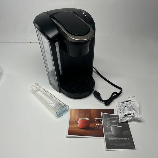 KEURIG  K Select Single Serve Coffee Maker Quiet Brew  6,8,10 & 12oz  Black
