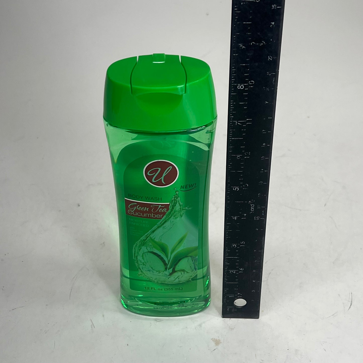 ZA@ U (6 PACK) Green Tea Cucumber Scent Body Wash 12 Fl Oz 55024