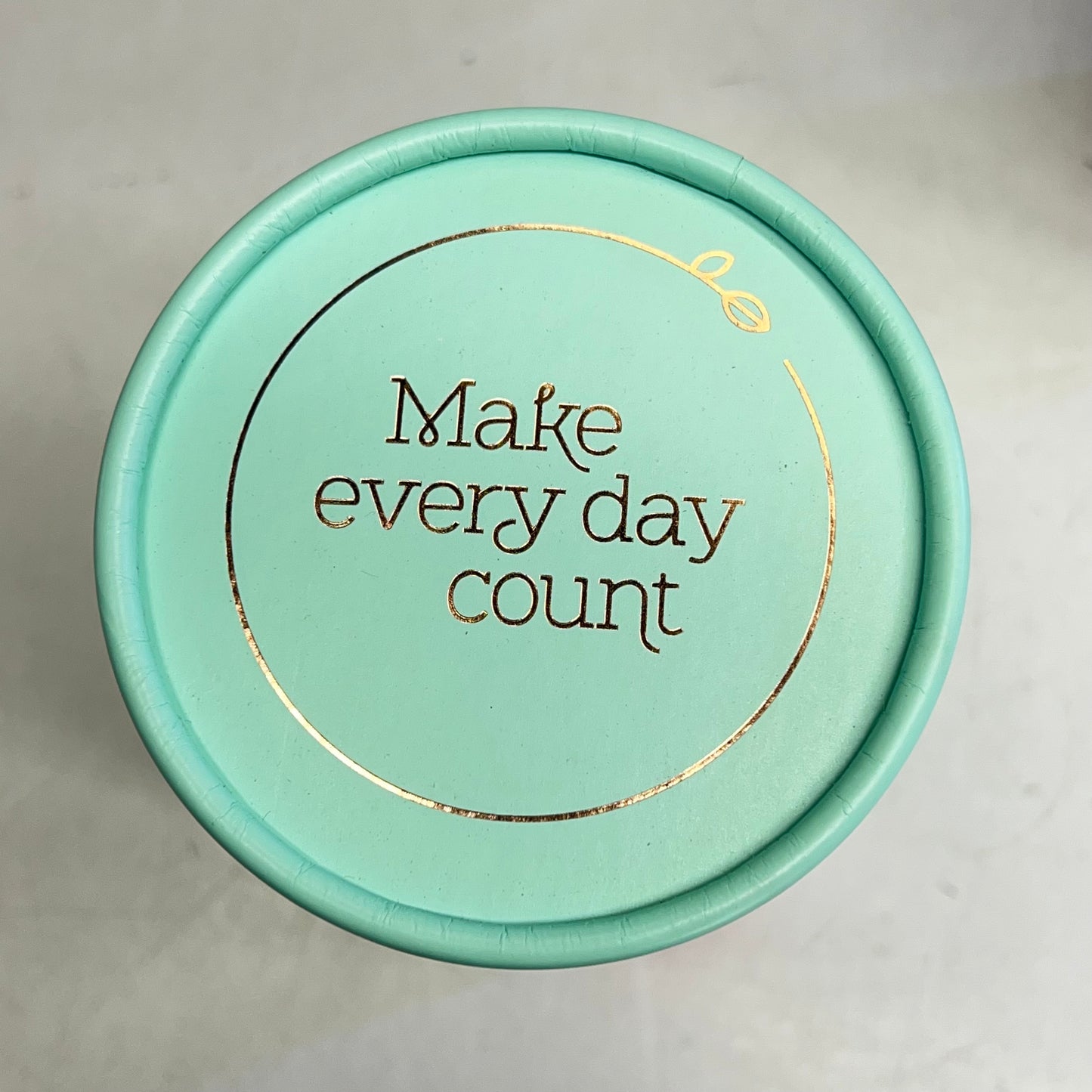HEART FELT Orange Blossoms Tumbler Mug "Make Everyday Count" 18 Fl Oz HFSMUG225