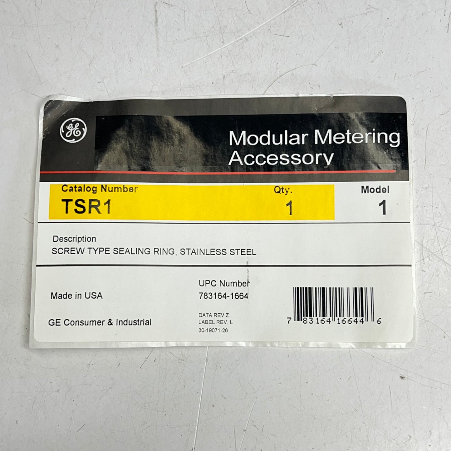 GENERAL ELECTRIC (3 PACK) Screw Type Sealing Ring Stainless Steel 8" Silver TSR1