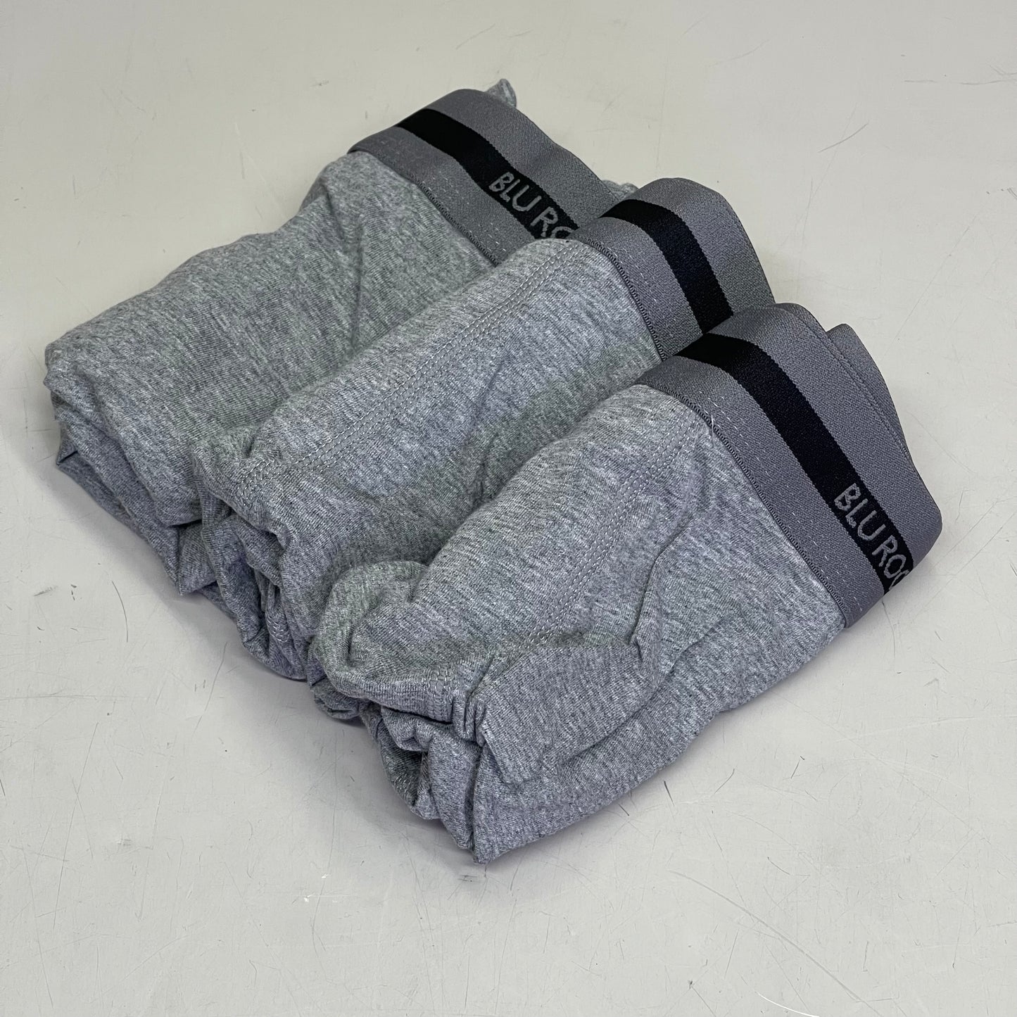 BLU ROCK COMFORT (3 PACK) Men's Tech Fabric For Comfort And Flex XL Grey