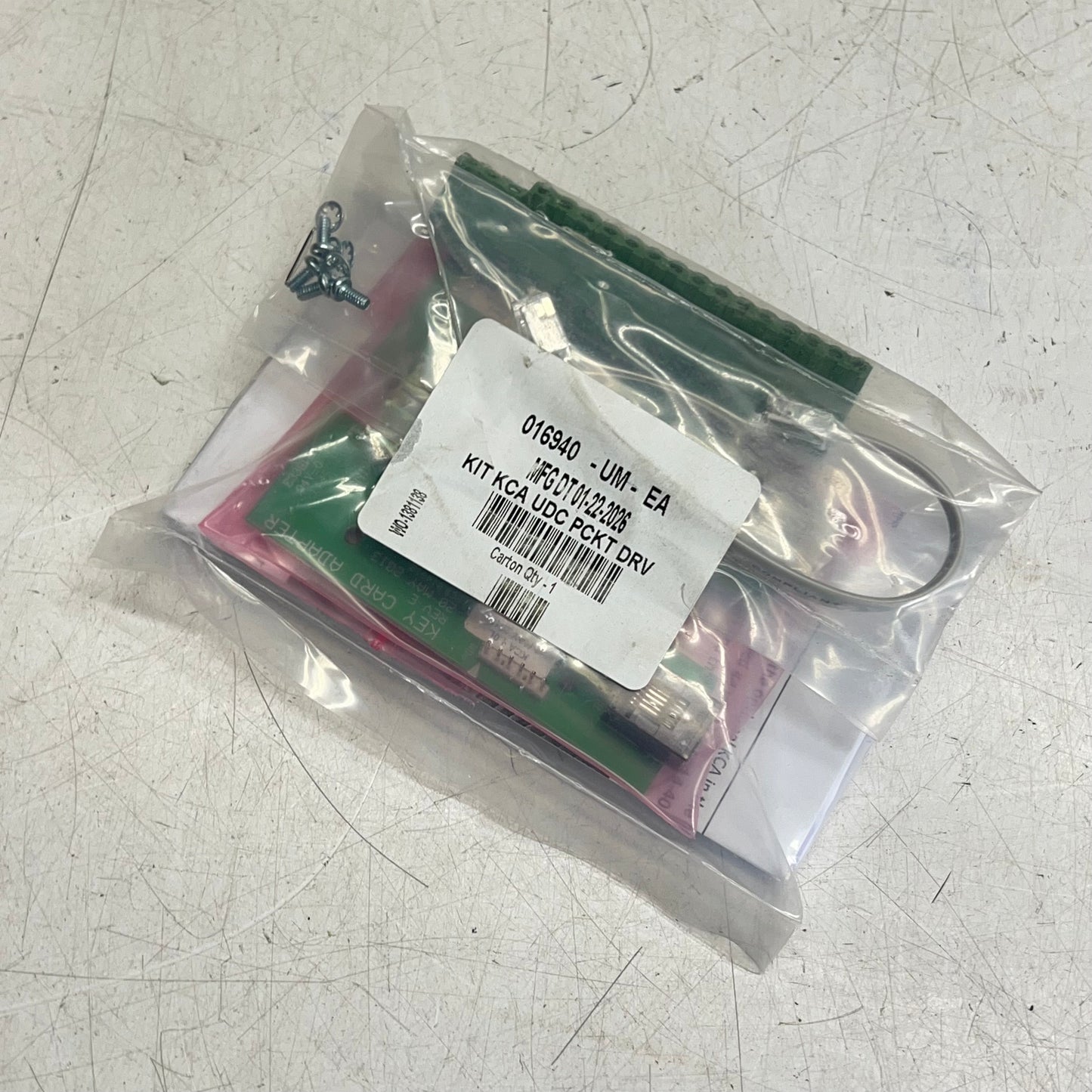 WON-DOOR Key Card Adapter Module Kit Mfg Date 01/22/2026 Green 016940