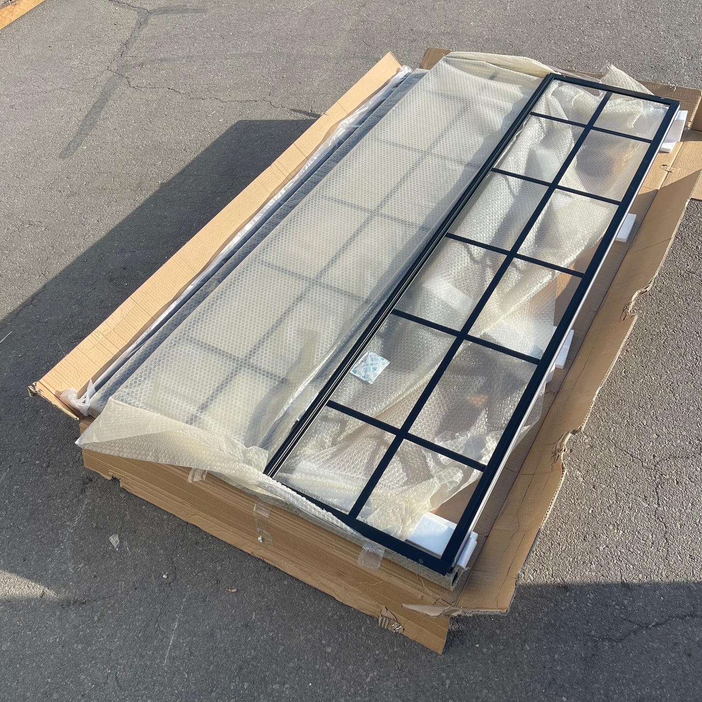 ZA@ Pallet of DREAMLINE French Corner Flamed Sliding Glass Shower Enclosure SHEN-8140400-89 (New)