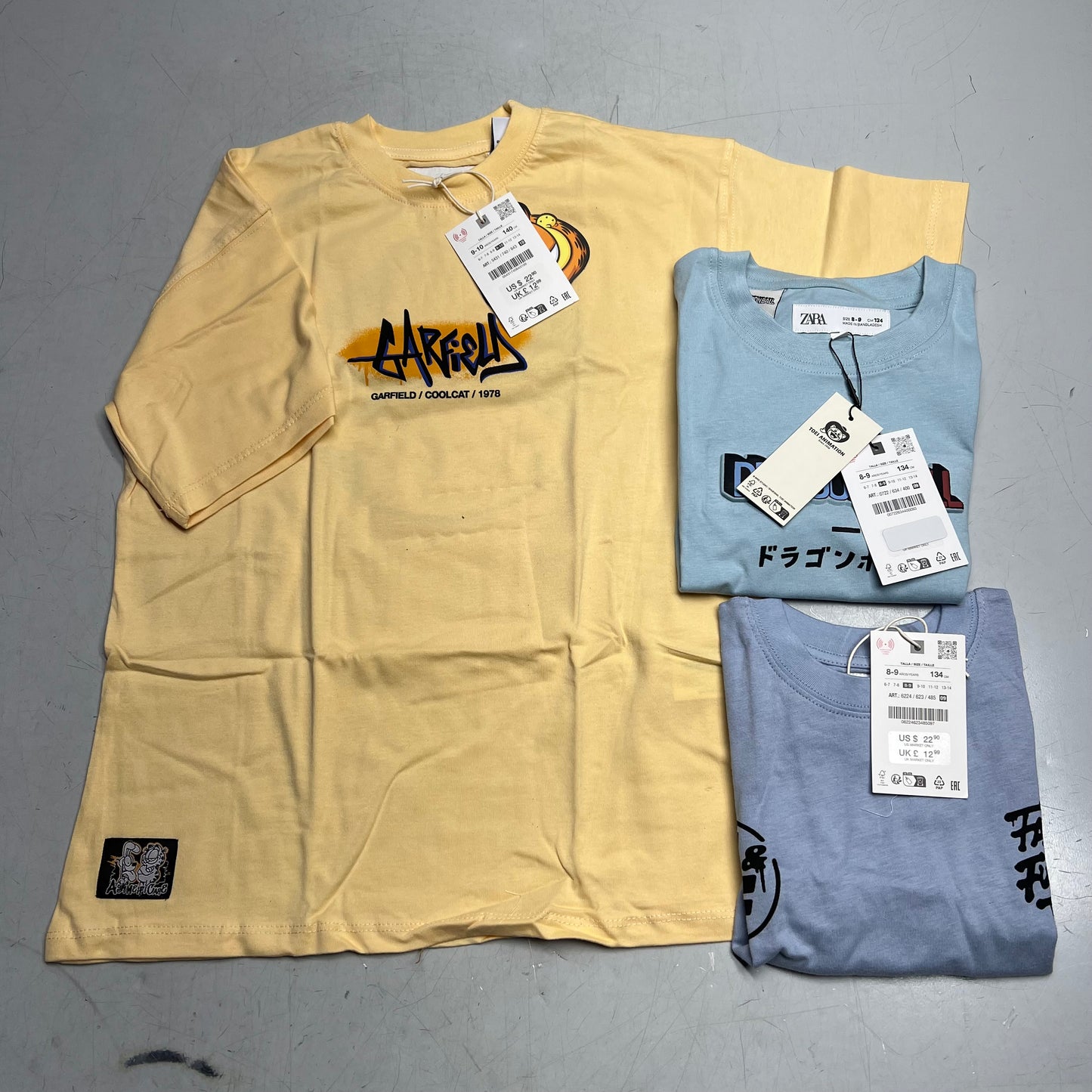 ZA@ ZARA Lot of  Kids Clothing Tee-Shirts, Jeans & Shorts Boy's Assorted Sizes